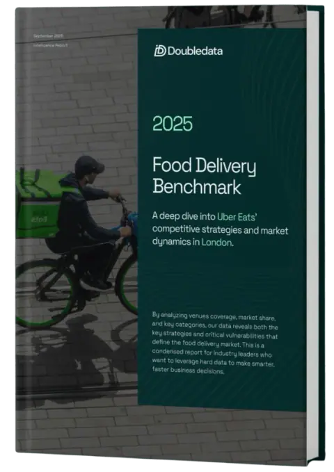 Book cover of the 2025 Food Delivery Benchmark report