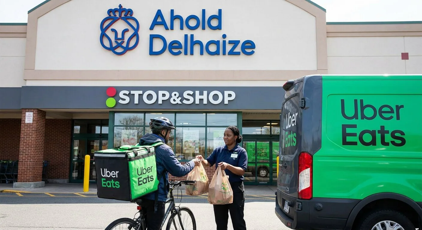 Ahold Delhaize Expands Uber Eats Partnership to 2,000 Stores thumbnail