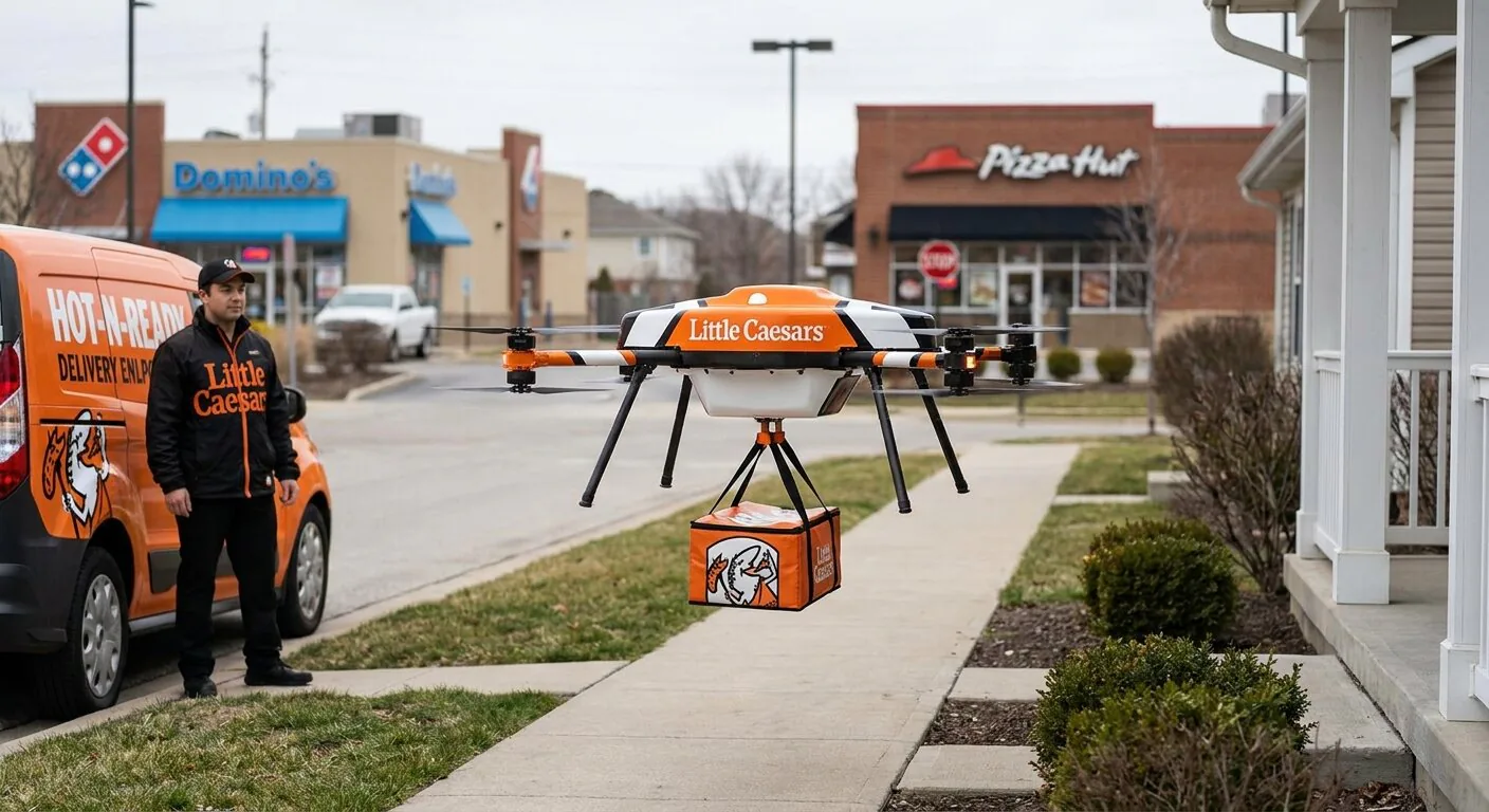 Little Caesars Drone Delivery: Impact on QSR Market Speed thumbnail