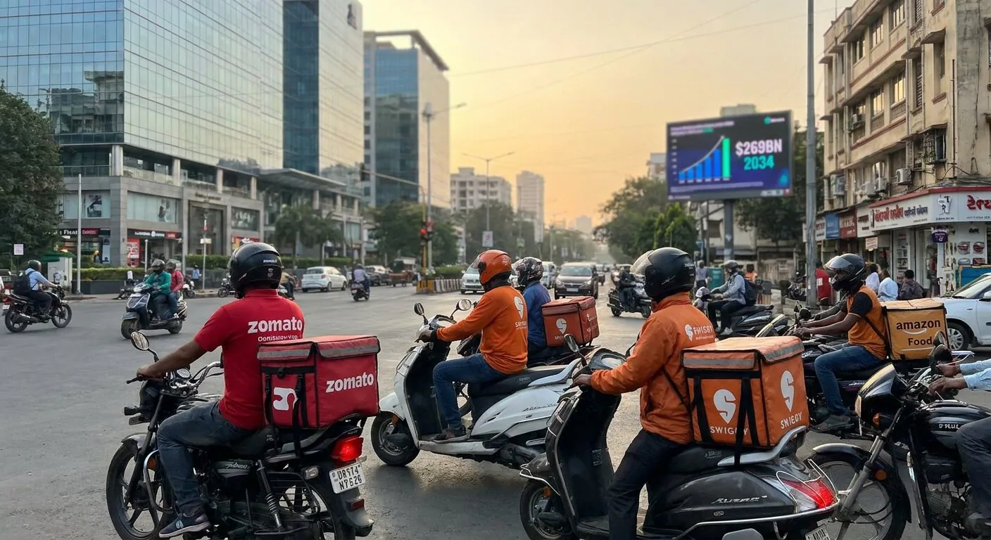 India's $269BN Food Delivery Market Forecast to 2034 thumbnail